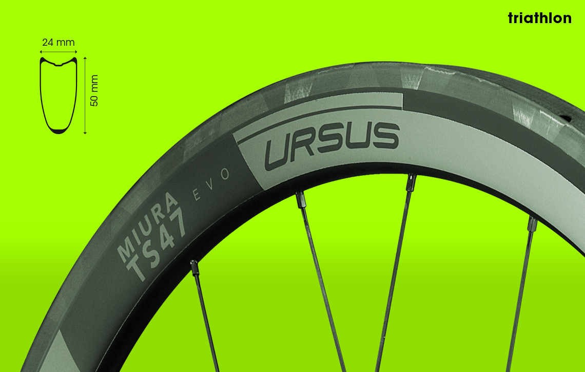 Ruote per bici da Triathlon: le medio o alto profilo in carbonio di Ursus